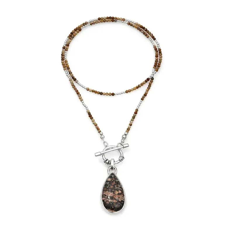 Naszyjnik z naturalnych kamieni